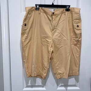 CJ Banks size 20 long shorts - color mustard